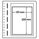 Leuchtturm Blankoblätter, 1er  Einteilung, für ETBs, 10er Pack