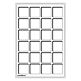 Tab Münztableau L für 24 Münzen bis 47mm, blau, 2er Pack