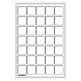 Tab Münztableau L für 35 Münzen bis 39 mm, blau, 2er Pack