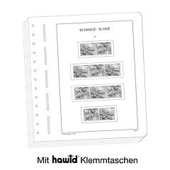 Leuchtturm Vordruckblätter mit Klemmtaschen Schweiz Zusammendrucke
