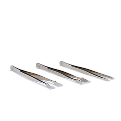 Pinzette Luxus, 12 cm, mit Etui, Gerade